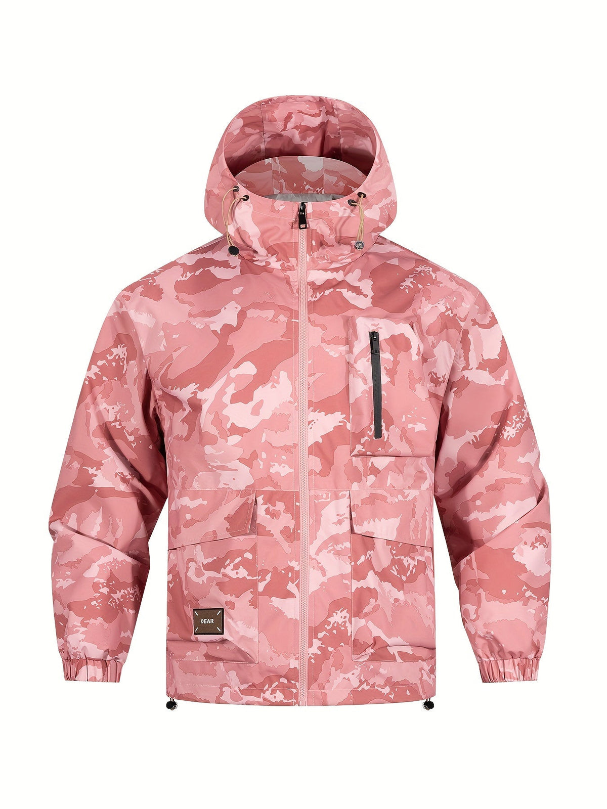 Chaqueta para hombre con estampado de camuflaje y capucha – Informal y cómoda