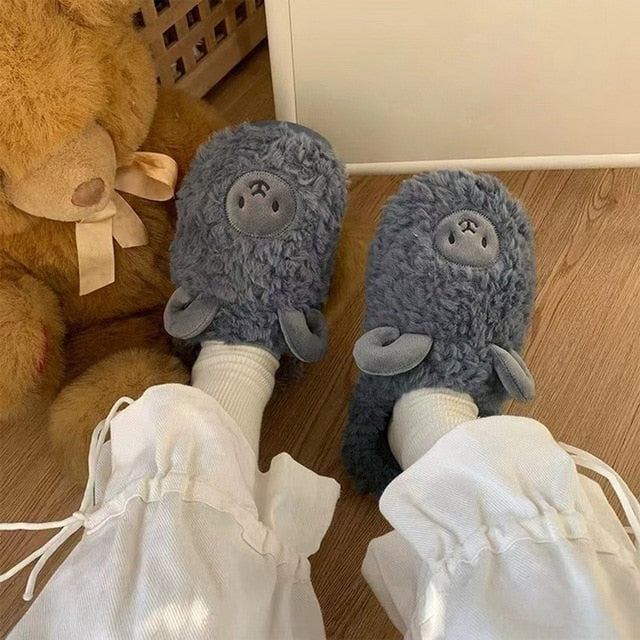 Snuggly Warm Animal Slippers with Soft Lining