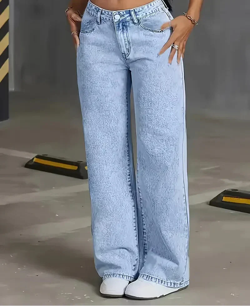 Jean à jambes larges