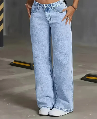 Jean à jambes larges