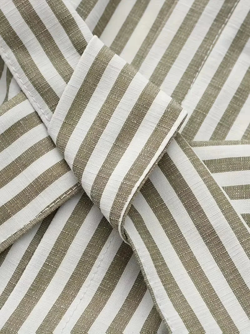 Chemise décontractée rayée