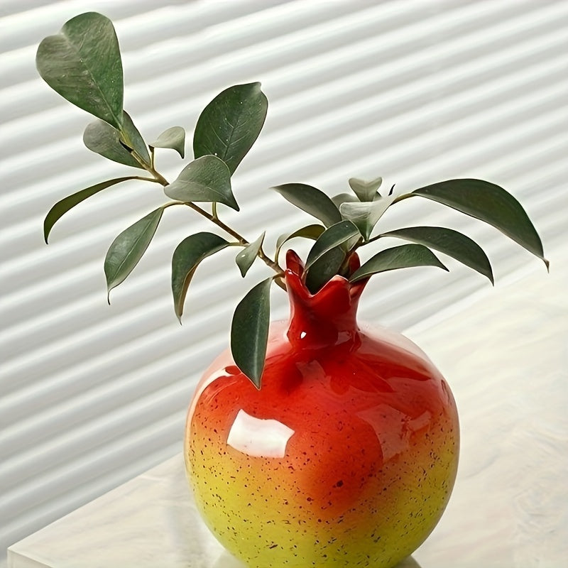 Vaso a forma di melograno - Decorazione elegante fatta a mano