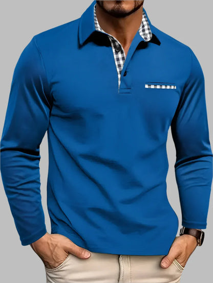 Classic Summer Long-Sleeve Polo for Men