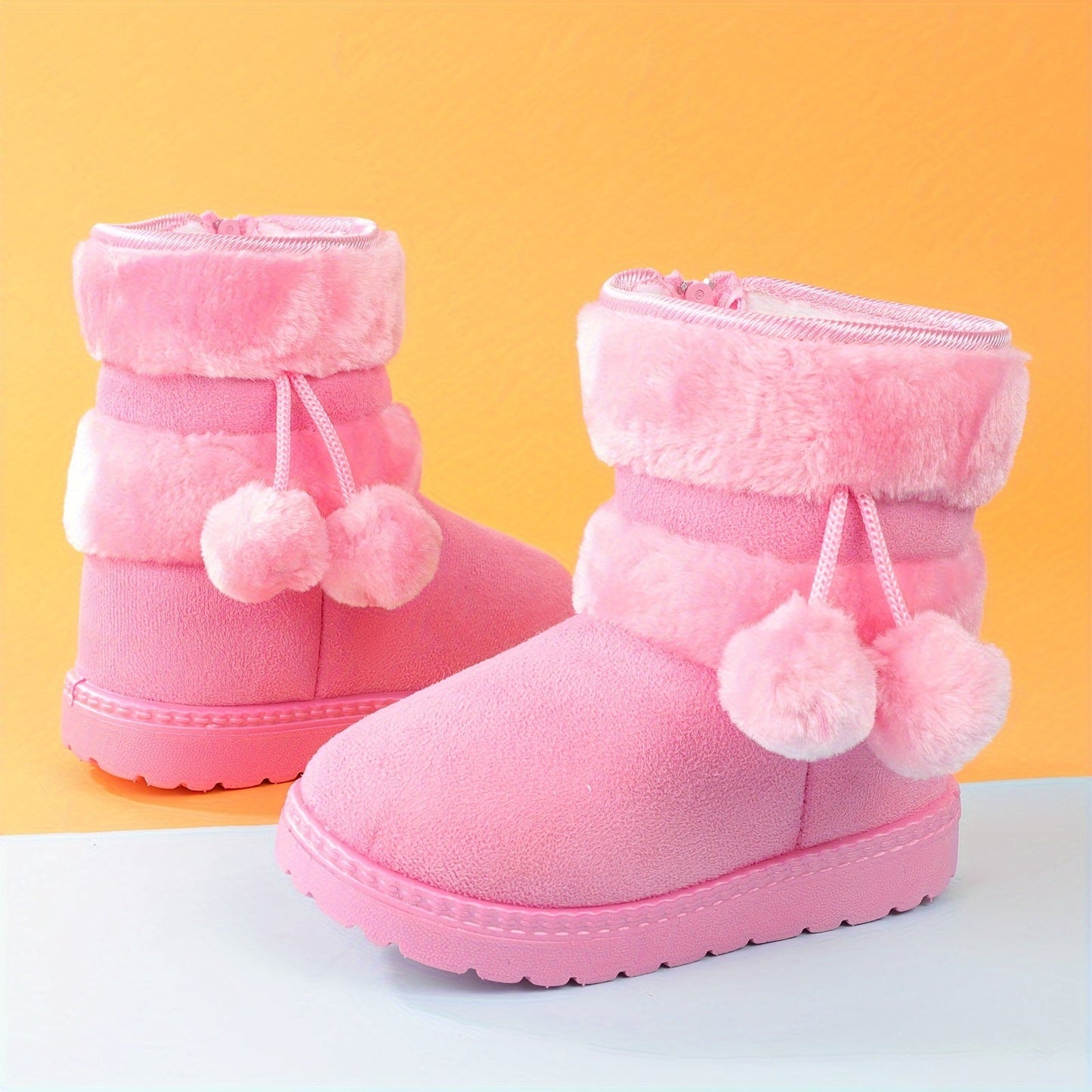 Girls' Snow Warm Fleece Snug Non-Slip Boots - Moby