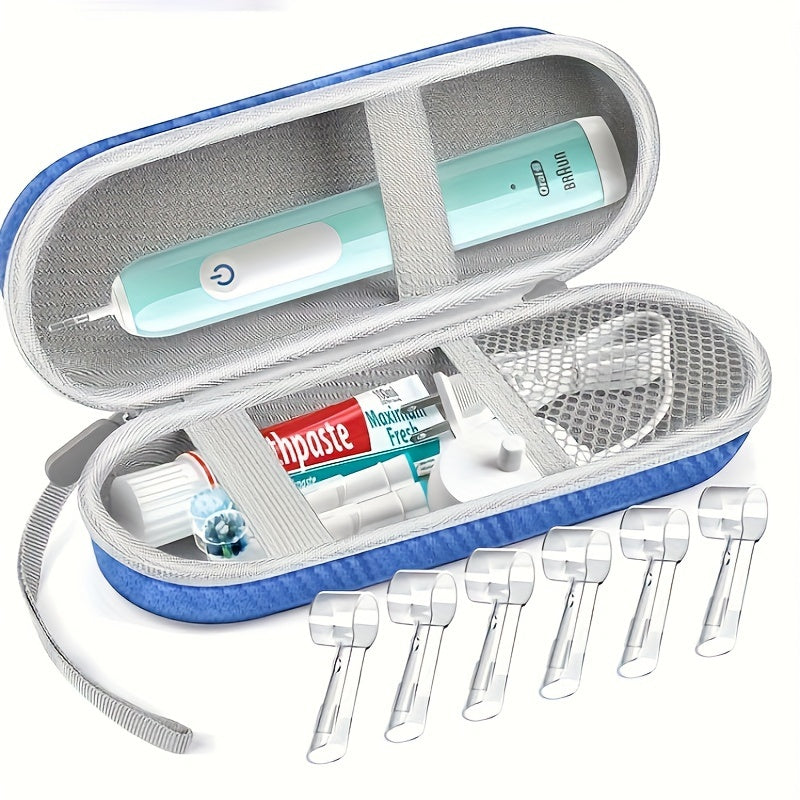 Estuche rígido de viaje para cepillo de dientes eléctrico - Solución de almacenamiento elegante y protectora para llevar