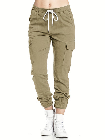 Cargobroek voor dames met zakken en comfortabele pasvorm voor dagelijks casual gebruik