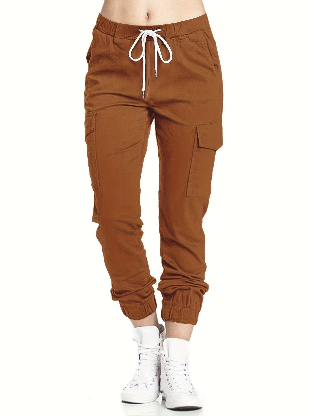 Cargobroek voor dames met zakken en comfortabele pasvorm voor dagelijks casual gebruik