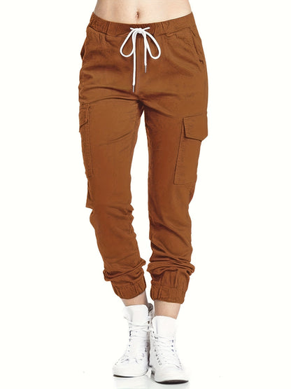 Cargobroek voor dames met zakken en comfortabele pasvorm voor dagelijks casual gebruik