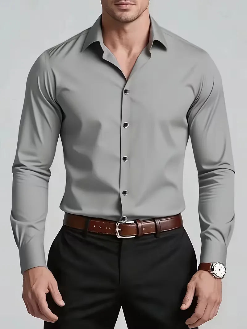 Chemises intelligentes coupe slim col mandarin