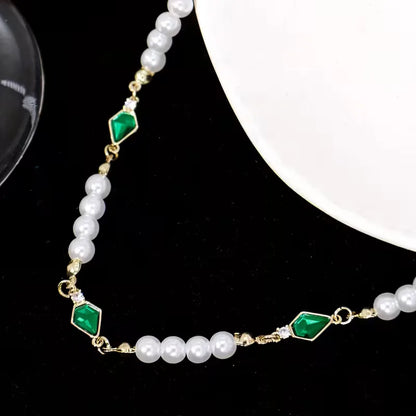 Necklace with Imitation Pearls