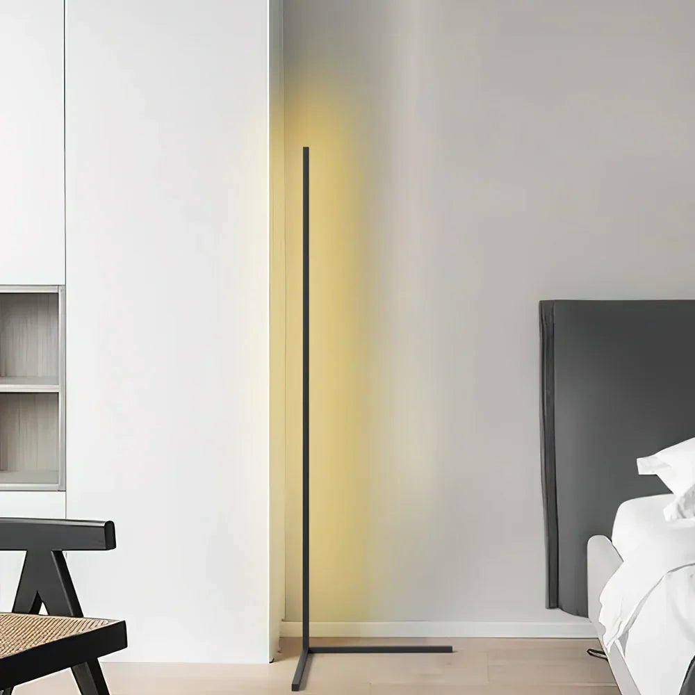 Minimalistinen LED-lattiavalaisin himmennettävällä valolla ja modernilla linjakkaalla muotoilulla