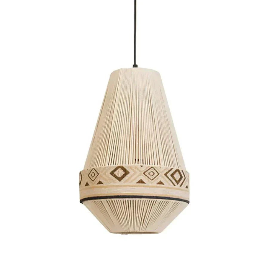 Lámpara colgante bohemia con flecos – Estilo boho divertido