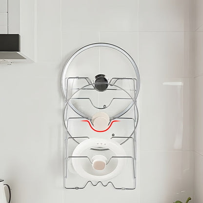 Organizador de tapas de cocina SteelOrganize – Solución de almacenamiento inteligente y compacta