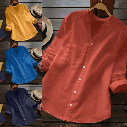 Blusa de lino para mujer - Marcela