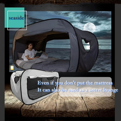 CozyNest Foldable Tent Bed – Protection and Rest Within Reach