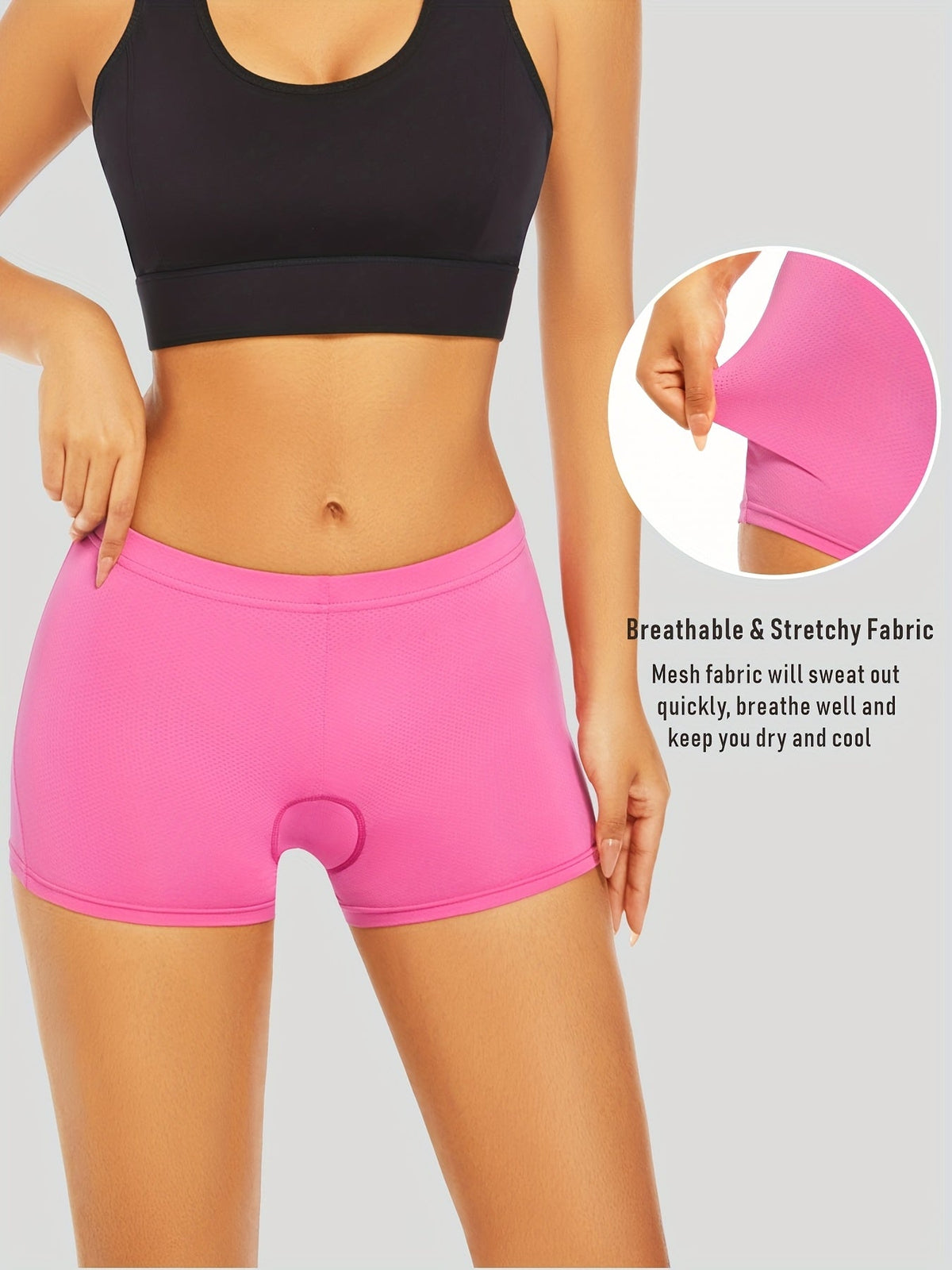 Damen-Radlerhose mit 4D-Polsterung – leicht und atmungsaktiv zum Radfahren und für Outdoor-Aktivitäten