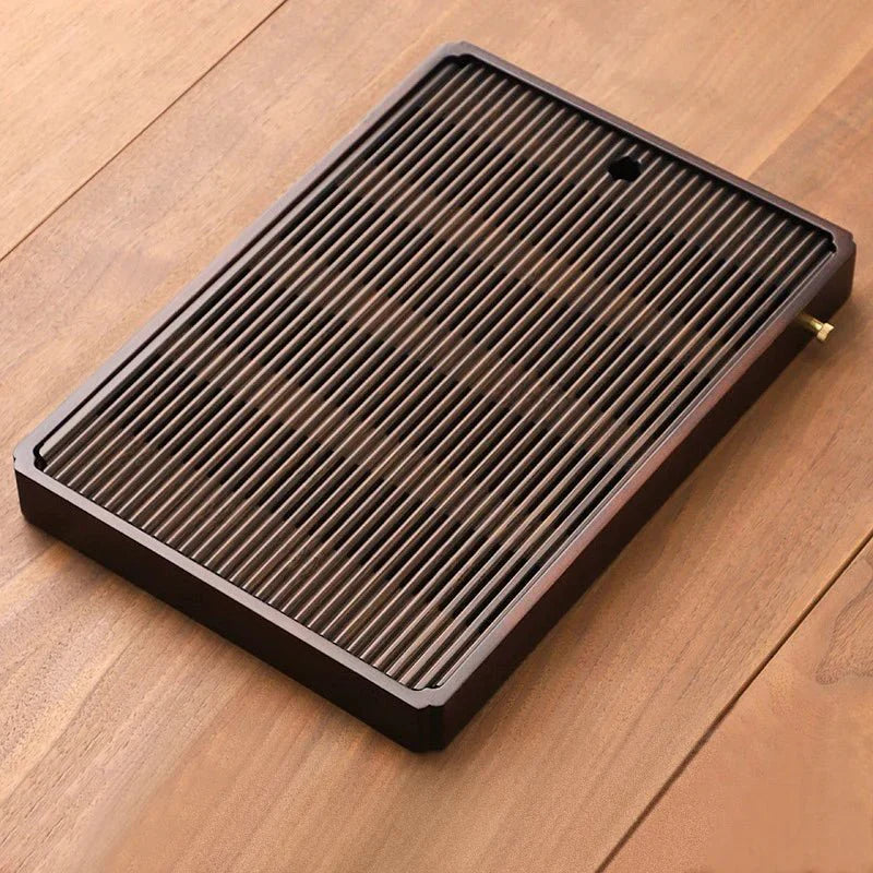 Mesa de té de bambú - Estilo japonés con desagüe - Elegante y funcional