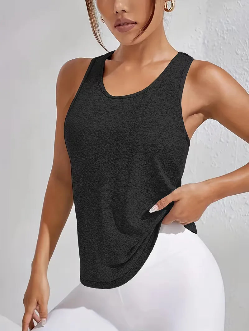 Débardeur de sport dos nageur avec mesh