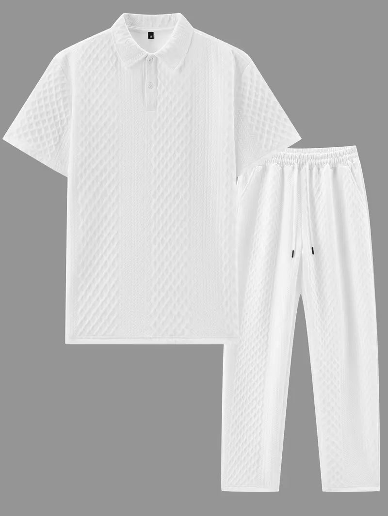 Lounge set with polo and trousers
