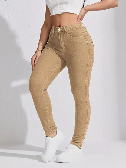 Jean skinny taille haute