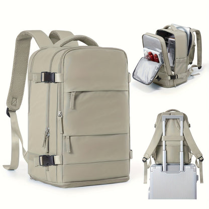 Mochila multifuncional para viajes y uso diario, con compartimento para zapatos y compartimentos impermeables
