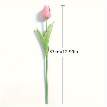Set mit 15 naturgetreuen Kunsttulpen – ideal für Hochzeiten, Partys und die Dekoration zu Hause