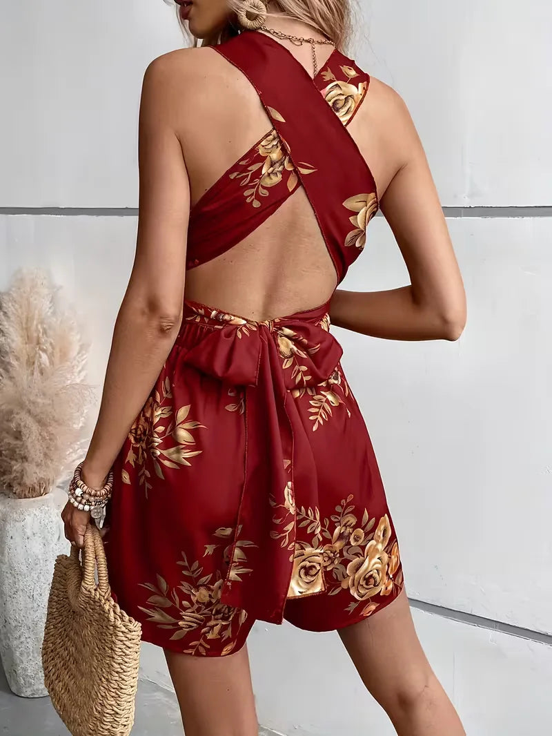 Floral Print Jumpsuit
