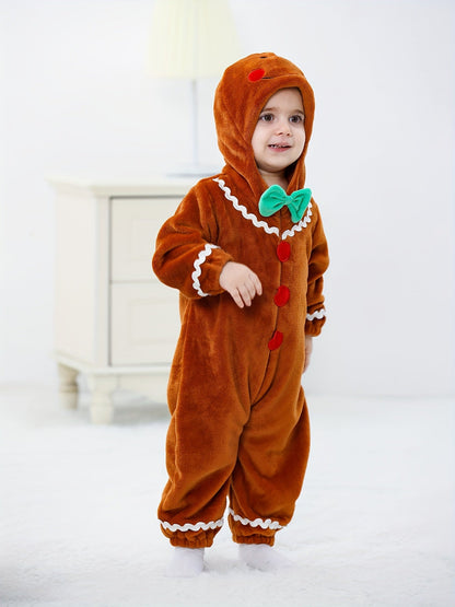 Gingerbread Man Baby Grow for Children - For Festive Coziness