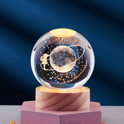 Lampada Notturna LED 3D Crystal Glow