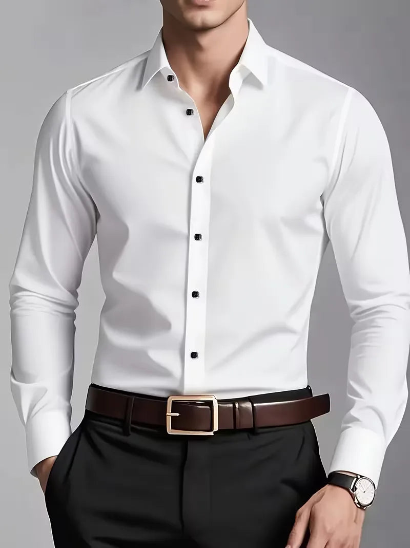 Chemises intelligentes coupe slim col mandarin