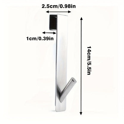 Modern Steel Glass Door Hooks Set – Stylish, Silent and Practical
