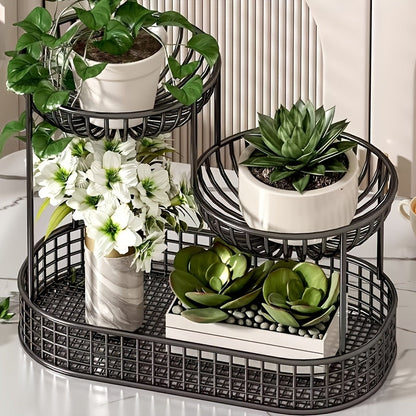 GoldenTier fruitschaal met 3 etages – Elegant en praktisch