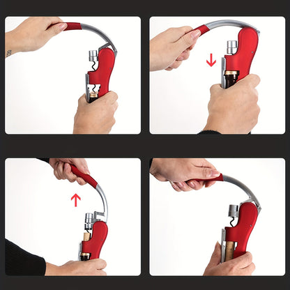 Ergonomic Corkscrew – Open Wine Bottles Quickly and Safely for Home and Hospitality