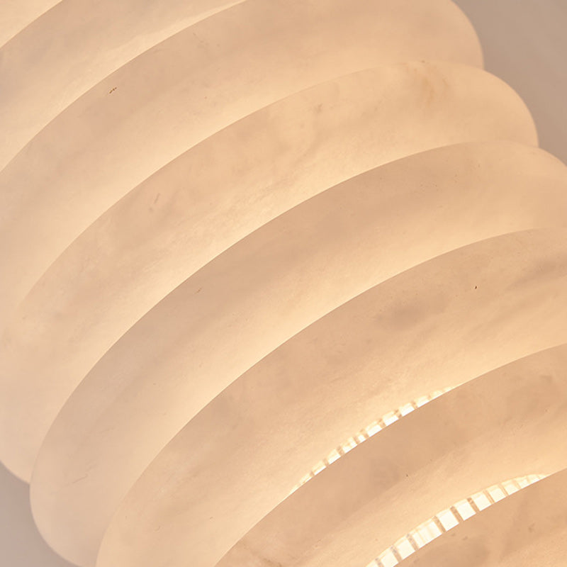 Scandinavian Round LED Pendant Light with Copper Finish