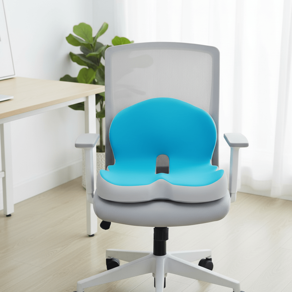 Ergonomic Memory Foam Seat Cushion for Office and Car – Comfortable Sitting