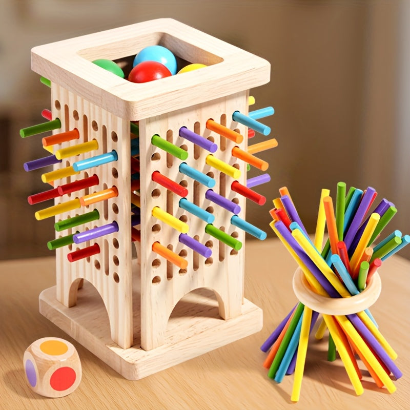 Gioco con bastoncini di legno - divertente ed educativo per bambini