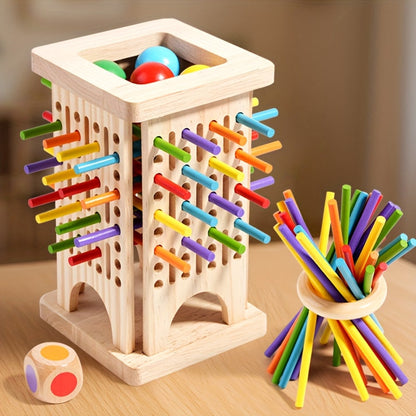 Gioco con bastoncini di legno - divertente ed educativo per bambini