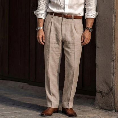 Pantaloni da uomo a vita alta in stile vintage