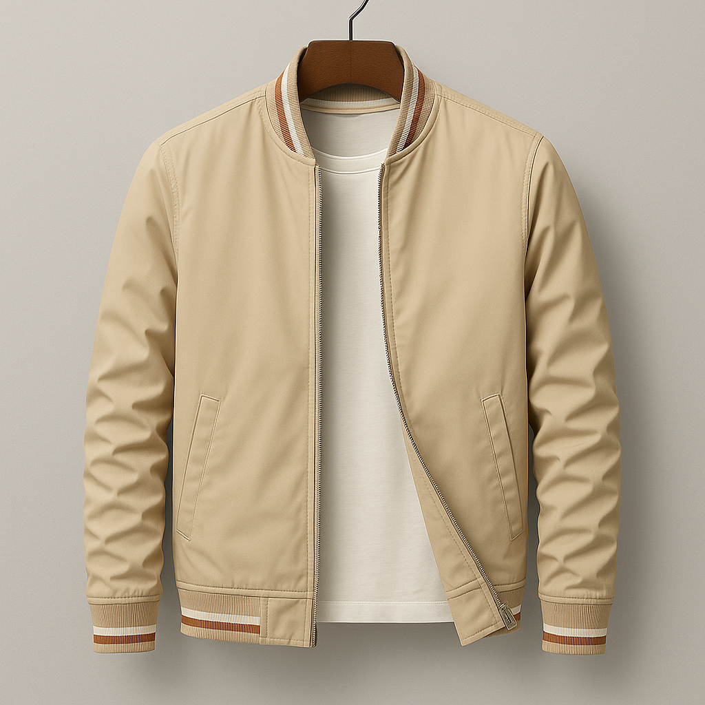 Urban Bomber Men's Jacket with Zip – Modern and Timeless