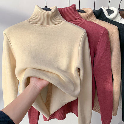 Comfortable Soft Lined Women's Fleece Turtleneck