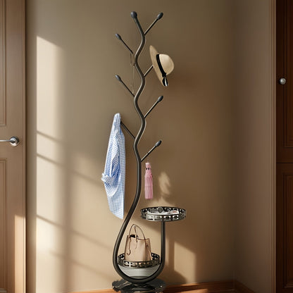 Perchero de pie BranchLine - almacenamiento práctico y elegante