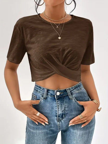 T-shirt avec détail torsadé
