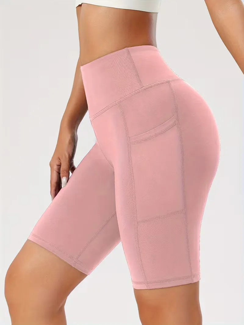 Shorts taille haute coupe slim