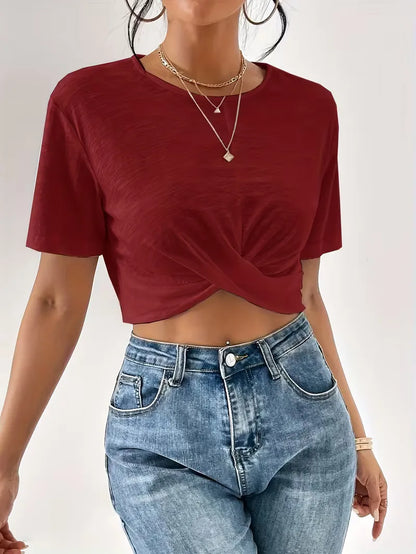 T-shirt avec détail torsadé