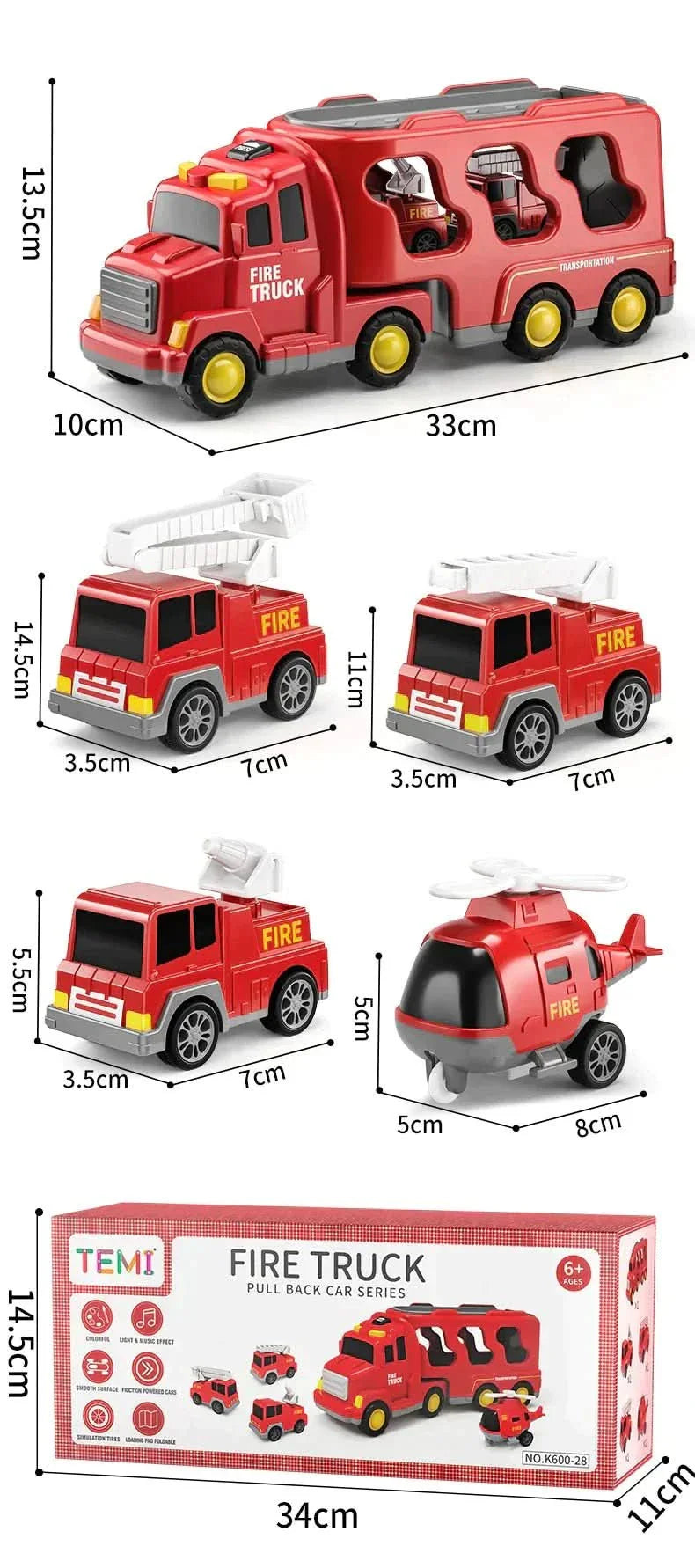 BigTrucks | Children's Truck Set including 6 FREE extra vehicles!