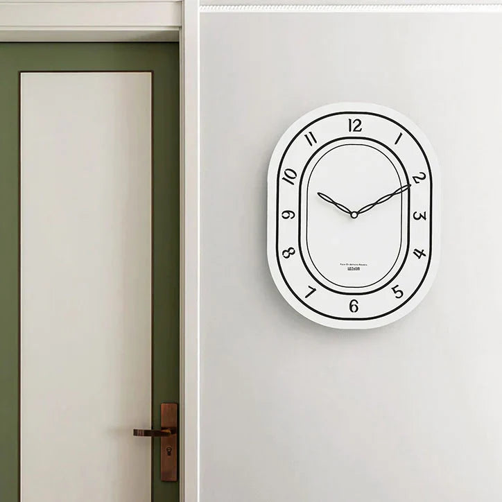 Black & White Wall Clock - Laser Engraved Roman Design - Unique and Stylish