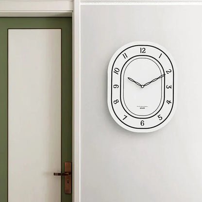 Black & White Wall Clock - Laser Engraved Roman Design - Unique and Stylish