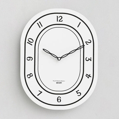 Black & White Wall Clock - Laser Engraved Roman Design - Unique and Stylish