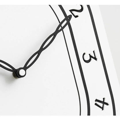 Black & White Wall Clock - Laser Engraved Roman Design - Unique and Stylish