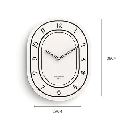 Black & White Wall Clock - Laser Engraved Roman Design - Unique and Stylish